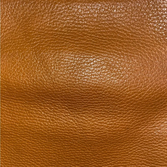 Dooney & Bourke caramel brown pebbled leather Dillon lettercarrier crossbody bag - Picture 7 of 15